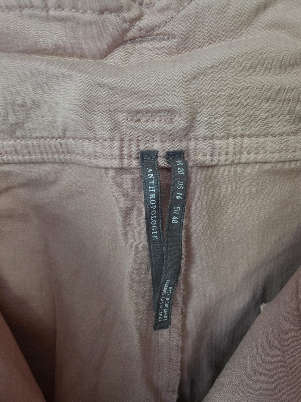 Anthropologie Dusty Rose Barrel Pants